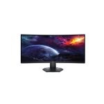 Dell S3422DWG 34 Inch WQHD Display Dual HDMI, DP, Quad USB, USB-B Black Curved Gaming Monitor