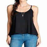Ladies Black Tank Top