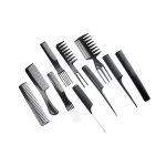 Syga Set Of 10 Professional Hair Cutting & Styling Comb Kit